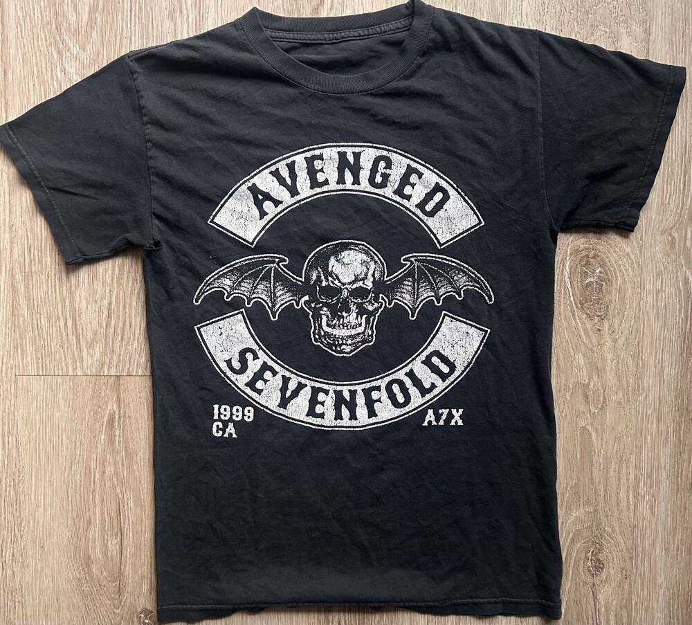 Avenged Sevenfold 1999 CA A7X Deathbat Graphic T-Shirt